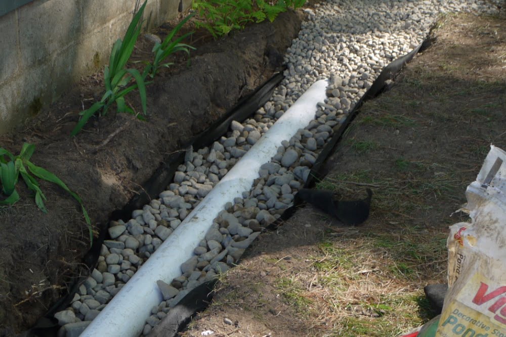 lawn french drain installation landscape designers near me