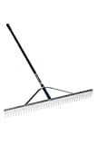 Landscape rake works great to remove debris and level ground of crawlspace.