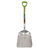 Aluminum scoop shovel for removing snow over frozen septic system.