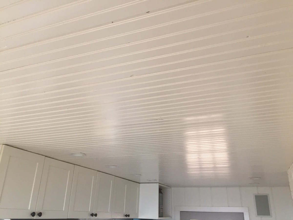 Beadboard Ceiling Install