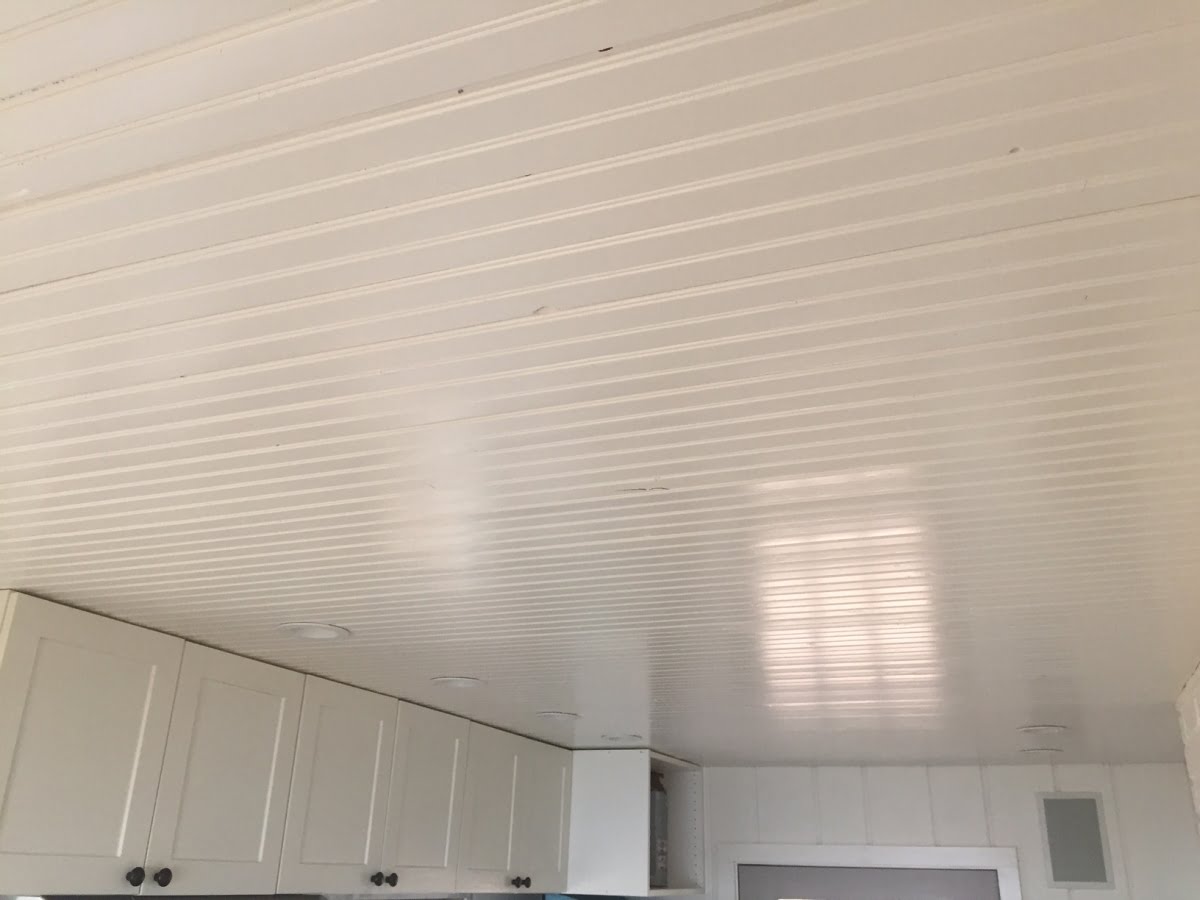 Beadboard Ceiling Install