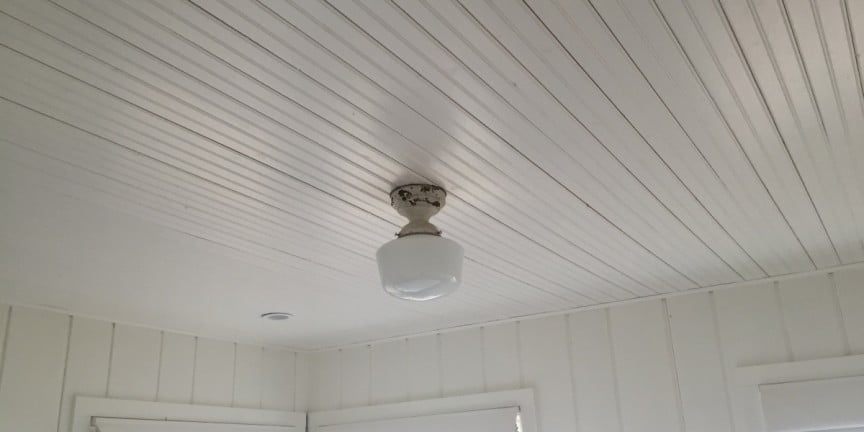 Beadboard Ceiling Install