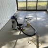 Clean floor surface before priming and placing the self leveling concrete underlayment compound.