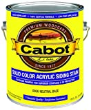 Cabot solid siding stain - the paint we used for our board and batten siding install at our cabin.