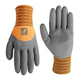 WElls Lamont latex coated cold weather work gloves.