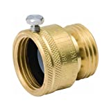 Attach a garden hose backflow preventer to prevent any septic system contents from backing up into your water supply.