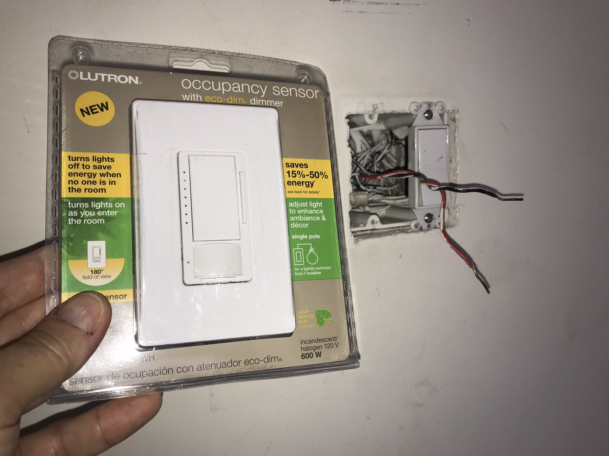 Motion Sensor Light Switch Install Cabin Diy