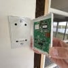 Mounting the SunStat programmable wifi radiant heat thermostat.