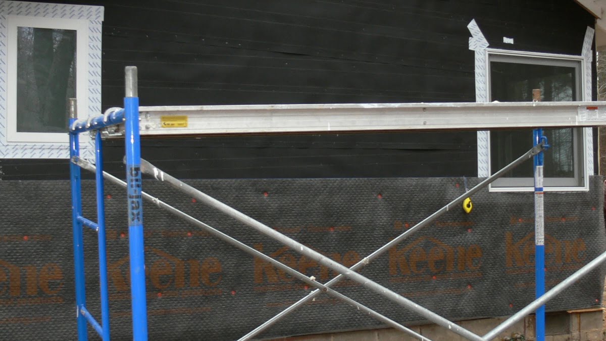 Rainscreen wall construction using Driwall Mat by Keene.