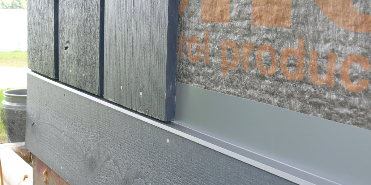 Rainscreen wall system - exterior wall built with Driwall rainscreen mat by Keene.
