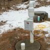 Septic Heater install to prevent frozen septic system.