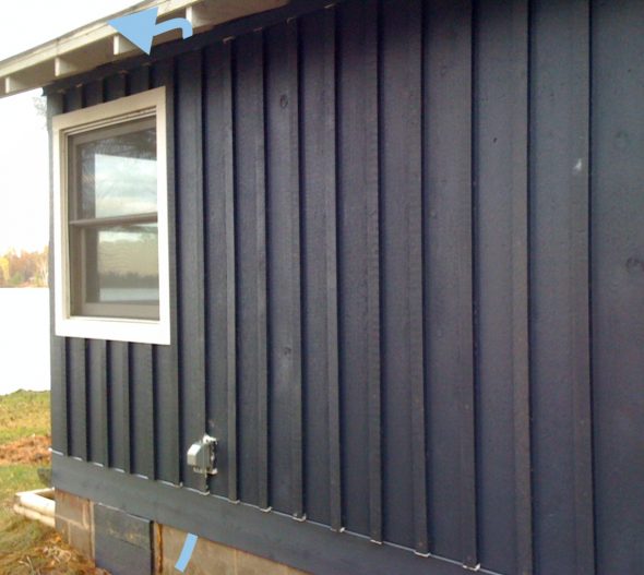 Rainscreen wall - airflow through airspace behind siding