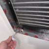 Cooling unit condensate drain line.
