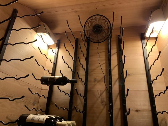 Wine cellar with USB powered fan added can improve temperature consistency.